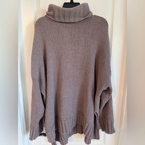Aerie Textured Knit Turtleneck Sweater